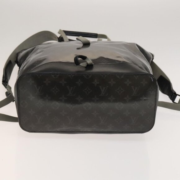 LOUIS VUITTON Monogram Eclipse Glaze Zipped Tote Backpack LV Auth main image 10